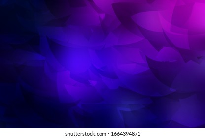 Dunkelrosa, Blaue Vektorillustration abstrakte polygonale Vorlage. Farbige Illustration im abstrakten Stil mit Dreiecken. Muster für den Hintergrund eines Markenbuchs.