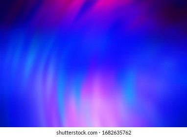 Fondo difuminado abstracto de vector azul oscuro. Ilustración creativa en estilo de medio tono con degradado. Nueva forma de tu diseño.