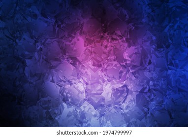 Dark Pink, Blue vector abstract background with roses, flowers. Decorative design of flowers on white background. New template for your design.