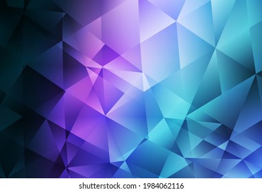 Dark Pink, Blue vector abstract mosaic pattern. A completely new color illustration in a polygonal style. Pattern for a brand book's backdrop.