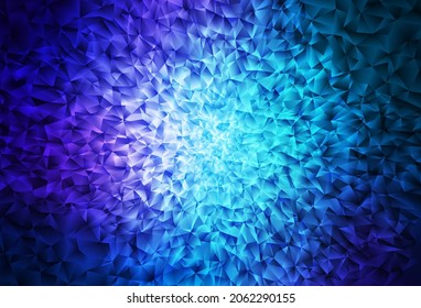 Dark Pink, Blue vector abstract mosaic background. Colorful abstract illustration with triangles. Template for cell phone's backgrounds.
