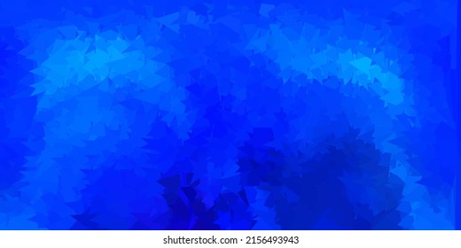 Fondo de triángulo abstracto de vector azul y rosa oscuro. Ilustración colorida decorativa con triángulos abstractos. Fondo de escritorio para tus aplicaciones web.