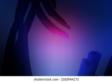 Diseño abstracto del vector azul rosado oscuro y borroso abstracto. Ilustración colorida abstracta con gradiente. Fondo para un teléfono móvil.