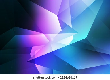 Dark Pink, Blue vector Abstract illustration with colored bubbles in nature style. Illustration with set of shining colorful abstract circles. Smart design for business ads.
