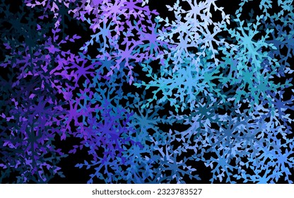 Pink oscuro, patrón abstracto vector azul con flores, hojas. Ilustración de hojas y flores en estilo Origami. Patrón colorido para los libros infantiles.