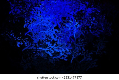 Dark Pink, Blue vector abstract pattern with trees, branches. An elegant bright illustration with trees in Natural style. Pattern for heads of websites, designs.