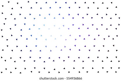 Dark Pink Blue vector abstract colorful background, which consist of triangles. Pattern with colored triangles on white background.