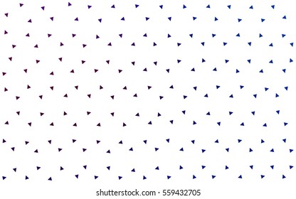 Dark Pink Blue vector abstract colorful background, which consist of triangles. Pattern with colored triangles on white background.