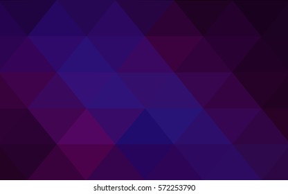 Dark Pink, Blue vector abstract textured polygonal background. Blurry triangle design. Pattern can be used for background.