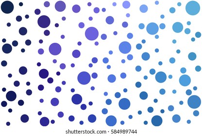 Dark Pink, Blue vector abstract pattern with circles. Geometry template for your business design. Background with colored spheres.