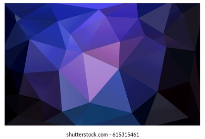 Dark Pink, Blue vector abstract textured polygonal background. Blurry triangle design. Pattern can be used for background.