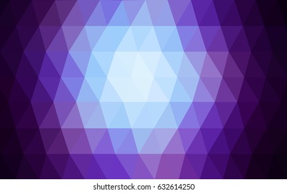 Dark Pink, Blue vector abstract textured polygonal background. Blurry triangle design. Pattern can be used for background.