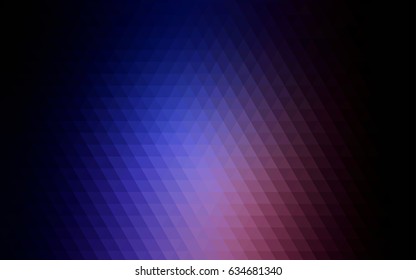 Dark Pink, Blue vector abstract polygonal template. Glitter abstract illustration with an elegant design. The best triangular design for your business.
