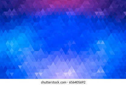 Dark Pink, Blue vector abstract polygonal pattern. Shining colored illustration in a brand-new style. The template can be used as a background for cell phones.