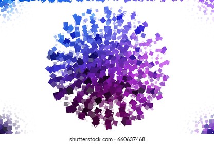 Dark Pink, Blue vector abstract textured polygonal background. Blurry rectangular design. The pattern with repeating rectangles can be used for background.