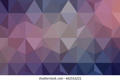 Dark Pink, Blue vector abstract textured polygonal background. Blurry triangle design. Pattern can be used for background.