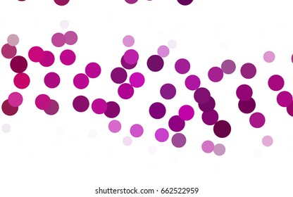 Dark Pink, Blue vector abstract pattern with circles. Geometry template for your business design. Background with colored spheres.