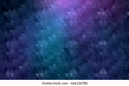Dark Pink, Blue vector abstract mosaic background. Creative geometric illustration in Origami style with gradient. Brand-new design for your business.