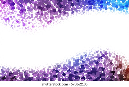 Dark Pink, Blue vector abstract textured polygonal background. Blurry rectangular design. The pattern with repeating rectangles can be used for background.