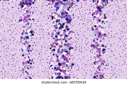 Dark Pink, Blue vector abstract textured polygonal background. Blurry rectangular design. The pattern with repeating rectangles can be used for background.