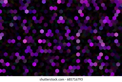 Dark Pink, Blue vector abstract textured polygonal background. Brand-new blurry hexagonal design. Pattern can be used for background.
