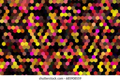Dark Pink, Blue vector abstract textured polygonal background. Brand-new blurry hexagonal design. Pattern can be used for background.