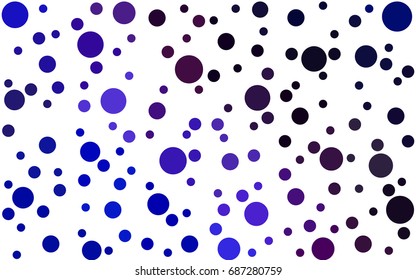 Dark Pink, Blue vector abstract pattern with circles. Geometry template for your business design. Background with colored spheres.