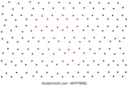 Dark Pink, Blue vector abstract colorful background, which consist of triangles. Pattern with colored triangles on white background.