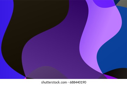 Dark Pink, Blue vector abstract cambered pattern. Modern geometrical abstract illustration with gradient bandy lines. Brand-new design for your business.