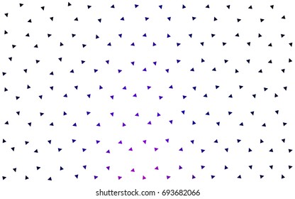 Dark Pink, Blue vector abstract colorful background, which consist of triangles. Pattern with colored triangles on white background.