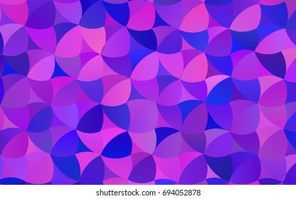 Dark Pink, Blue vector abstract pattern with circles. Geometry template for your business design. Background with colored spheres.