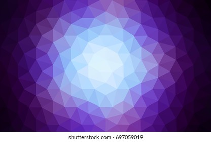 Dark Pink, Blue vector abstract textured polygonal background. Blurry triangle design. Pattern can be used for background.