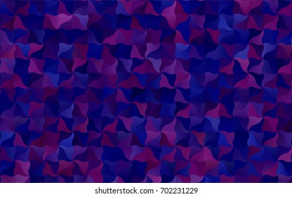 Dark Pink, Blue vector abstract cambered background. Colorful abstract illustration with gradient crooked lines. A completely new template for your business design.