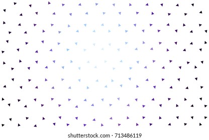 Dark Pink, Blue vector abstract colorful background, which consist of triangles. Pattern with colored triangles on white background.