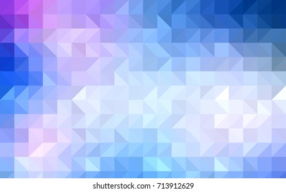 Dark Pink, Blue vector abstract polygonal template. A sample with polygonal shapes. A completely new design for your business.