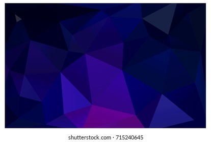 Dark Pink, Blue vector abstract textured polygonal background. Blurry triangle design. Pattern can be used for background.