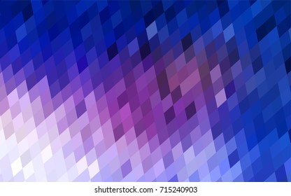 Dark Pink, Blue vector abstract textured polygonal background. Blurry rectangular design. The pattern with repeating rectangles can be used for background.