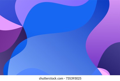 Dark Pink, Blue vector abstract cambered template. A completely new color illustration in a vague style. Brand-new style for your business design.