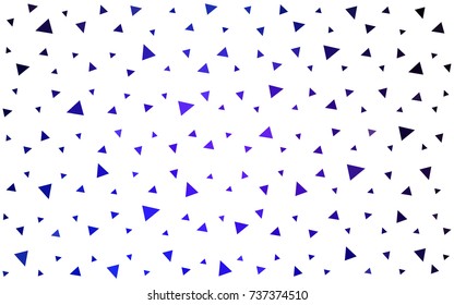 Dark Pink, Blue vector abstract colorful background, which consist of triangles. Pattern with colored triangles on white background.