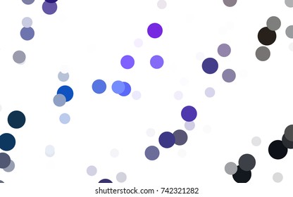 Dark Pink, Blue vector abstract pattern with circles. Geometry template for your business design. Background with colored spheres.