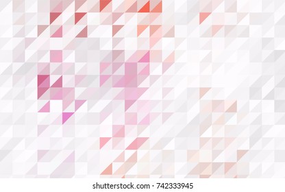 Dark Pink, Blue vector abstract colorful background, which consist of triangles. Pattern with colored triangles on white background.
