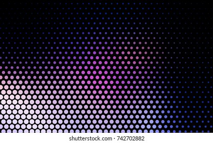 Dark Pink, Blue vector abstract pattern with circles. Geometry template for your business design. Background with colored spheres.