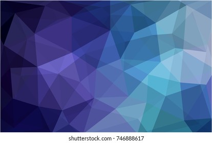 Dark Pink, Blue vector abstract textured polygonal background. Blurry triangle design. Pattern can be used for background.