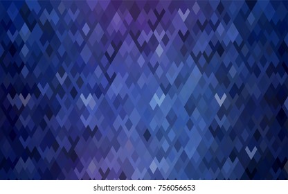 Dark Pink, Blue vector abstract textured polygonal background. Blurry rectangular design. The pattern with repeating rectangles can be used for background.