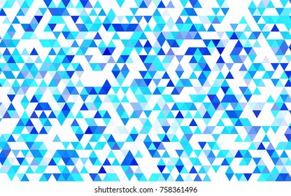 Dark Pink, Blue vector abstract mosaic template. Shining illustration, which consist of triangles. Brand-new design for your business.