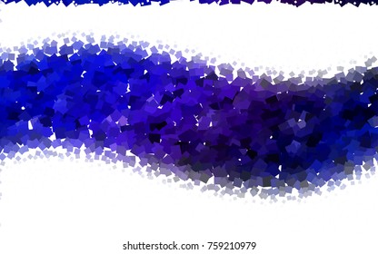 Dark Pink, Blue vector abstract textured polygonal background. Blurry rectangular design. The pattern with repeating rectangles can be used for background.