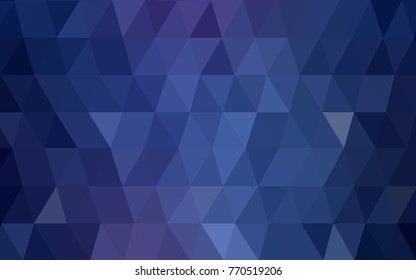 Dark Pink, Blue vector abstract textured polygonal background. Blurry triangle design. Pattern can be used for background.