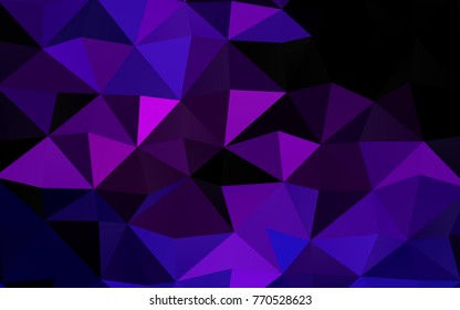 Dark Pink, Blue vector abstract polygonal template. Colorful illustration in abstract style with gradient. The completely new template can be used for your brand book.