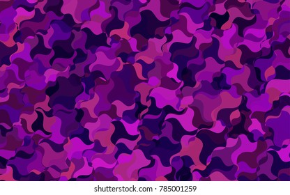 Dark Pink, Blue vector abstract blurred template. Colorful abstract illustration with gradient crooked lines. The best blurred design for your business.