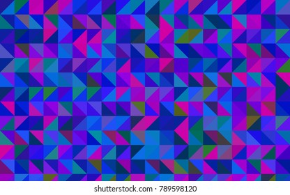 Dark Pink, Blue vector abstract mosaic pattern. Modern geometrical abstract illustration with gradient. Triangular pattern for your business design.